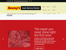 Tablet Screenshot of beanysautoservicecenter.com
